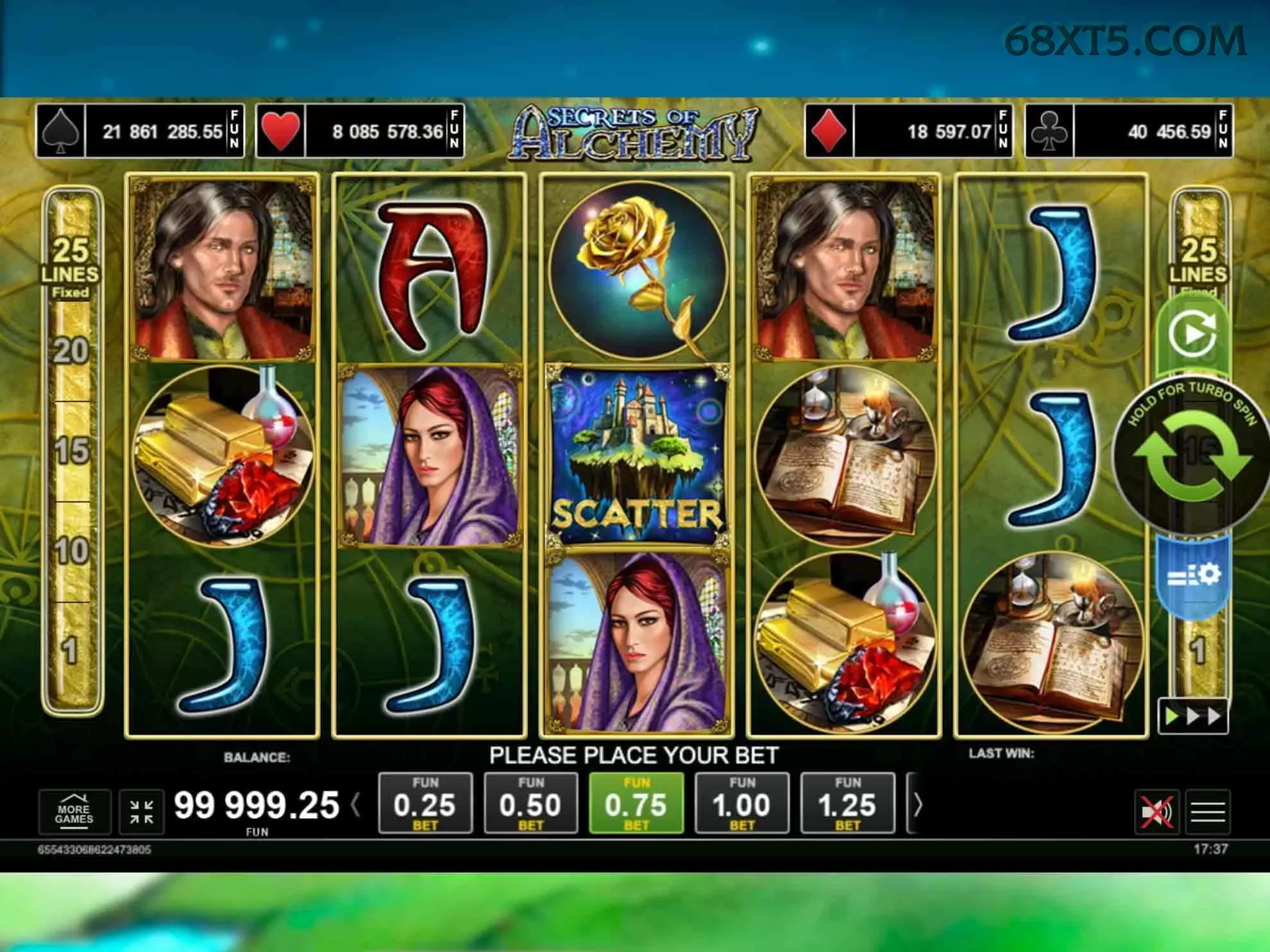 68x Slots